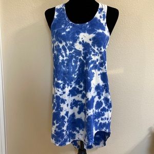 Eleven Paris NWT Tie-dye Hilow tank dress. Racer back. Beach coverup night shirt